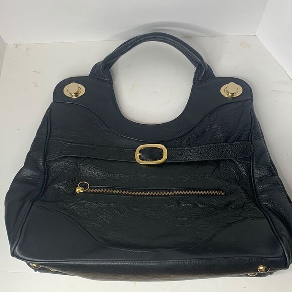 Foley & Corinna black pebbled leather jet setter shoulder bag - Picture 2 of 12